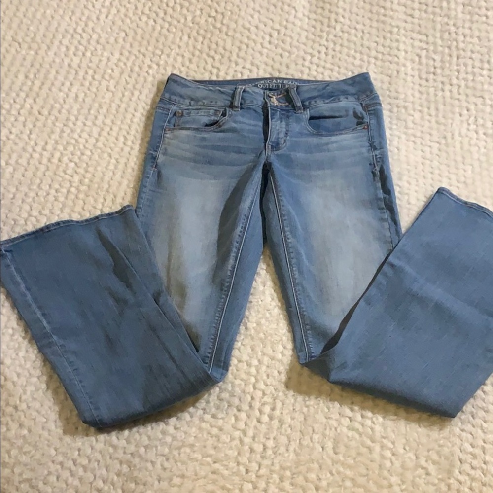 American eagle light wash flare jeans